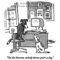 Su Internet, nessuno sa che siamo cani - Peter Steiner, New Yorker 5 luglio 1993